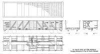 Northeastern Instructions HS-4 Live Poultry Reefer and CMSP&P Drop Bottom Gondola